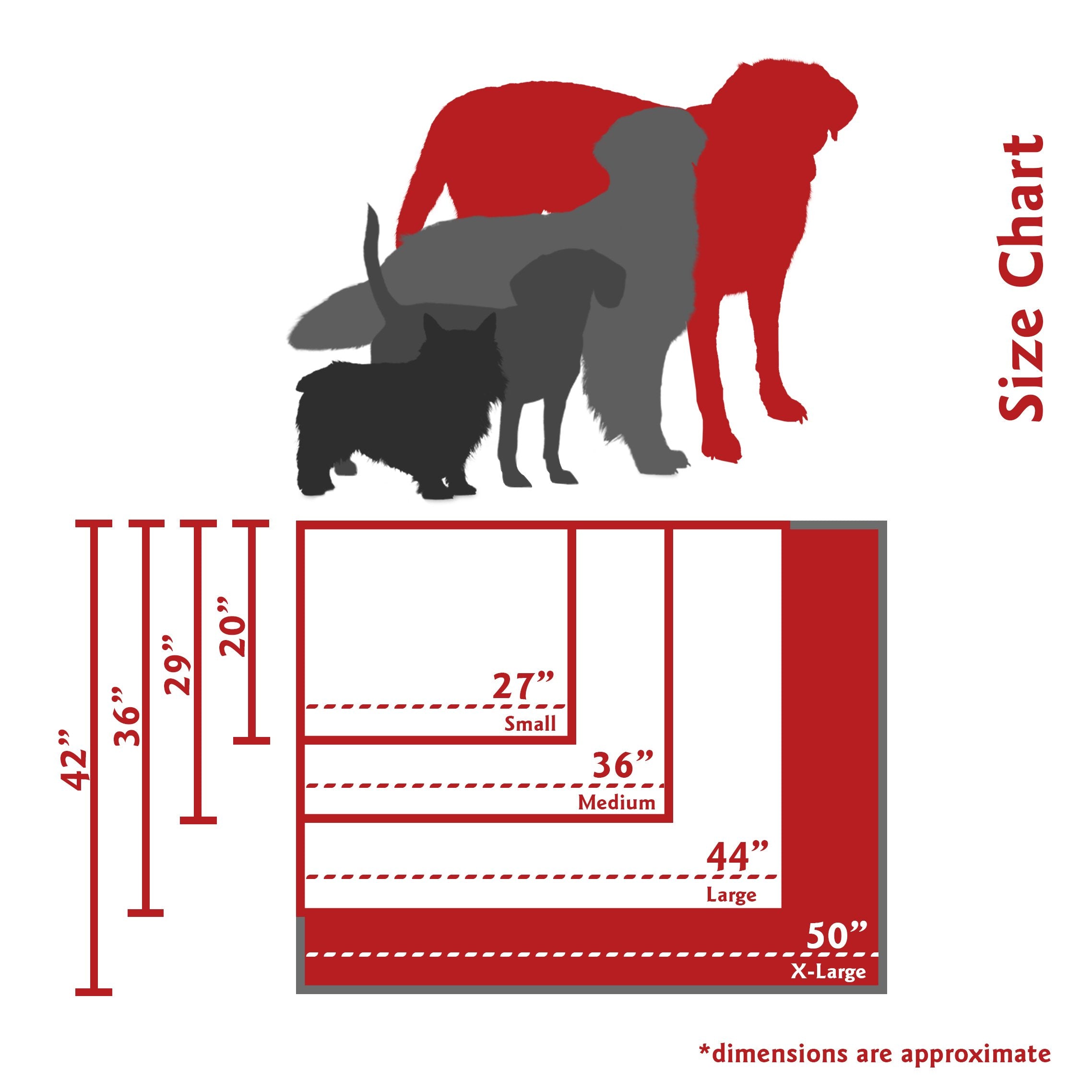 Red Links Extra Large Rectangle Indoor Outdoor Pet Dog Bed With Removable Washable Cover By Majestic Pet Products